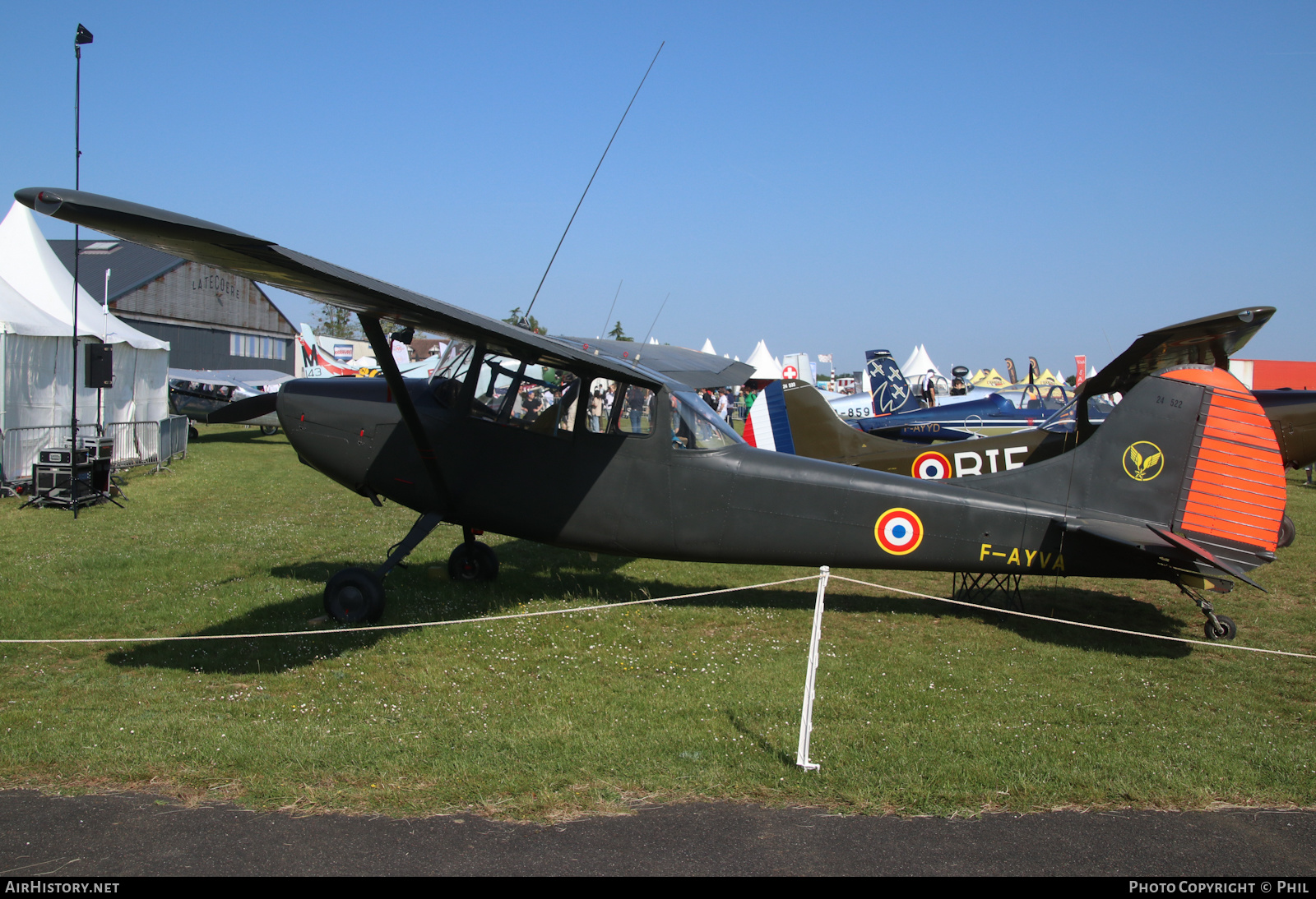 Aircraft Photo of F-AYVA / 24522 | Cessna O-1E Bird Dog | France - Army | AirHistory.net #581917