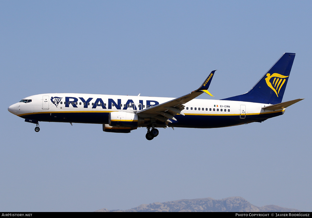 Aircraft Photo of EI-EMN | Boeing 737-8AS | Ryanair | AirHistory.net #582004