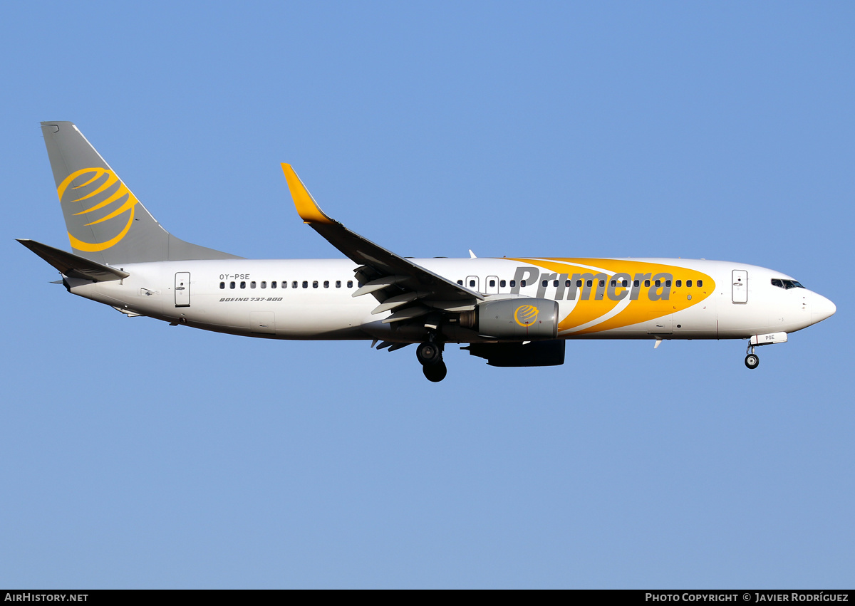 Aircraft Photo of OY-PSE | Boeing 737-809 | Primera Air | AirHistory.net #582007