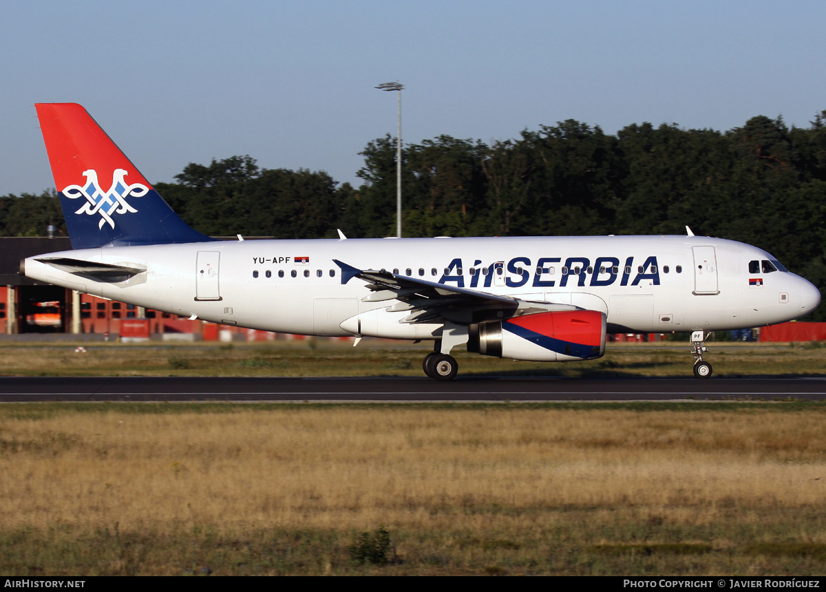 Aircraft Photo of YU-APF | Airbus A319-131 | Air Serbia | AirHistory.net #582008