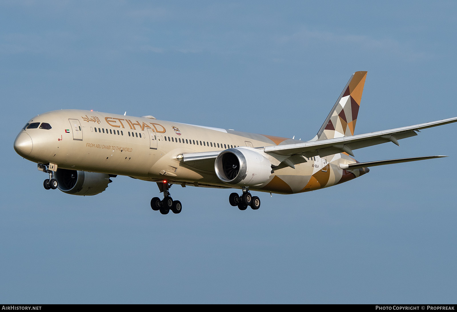 Aircraft Photo of A6-BLW | Boeing 787-9 Dreamliner | Etihad Airways | AirHistory.net #582115