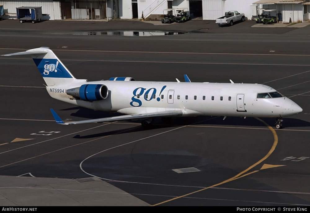 Aircraft Photo of N75994 | Bombardier CRJ-200ER (CL-600-2B19) | Go! | AirHistory.net #582122