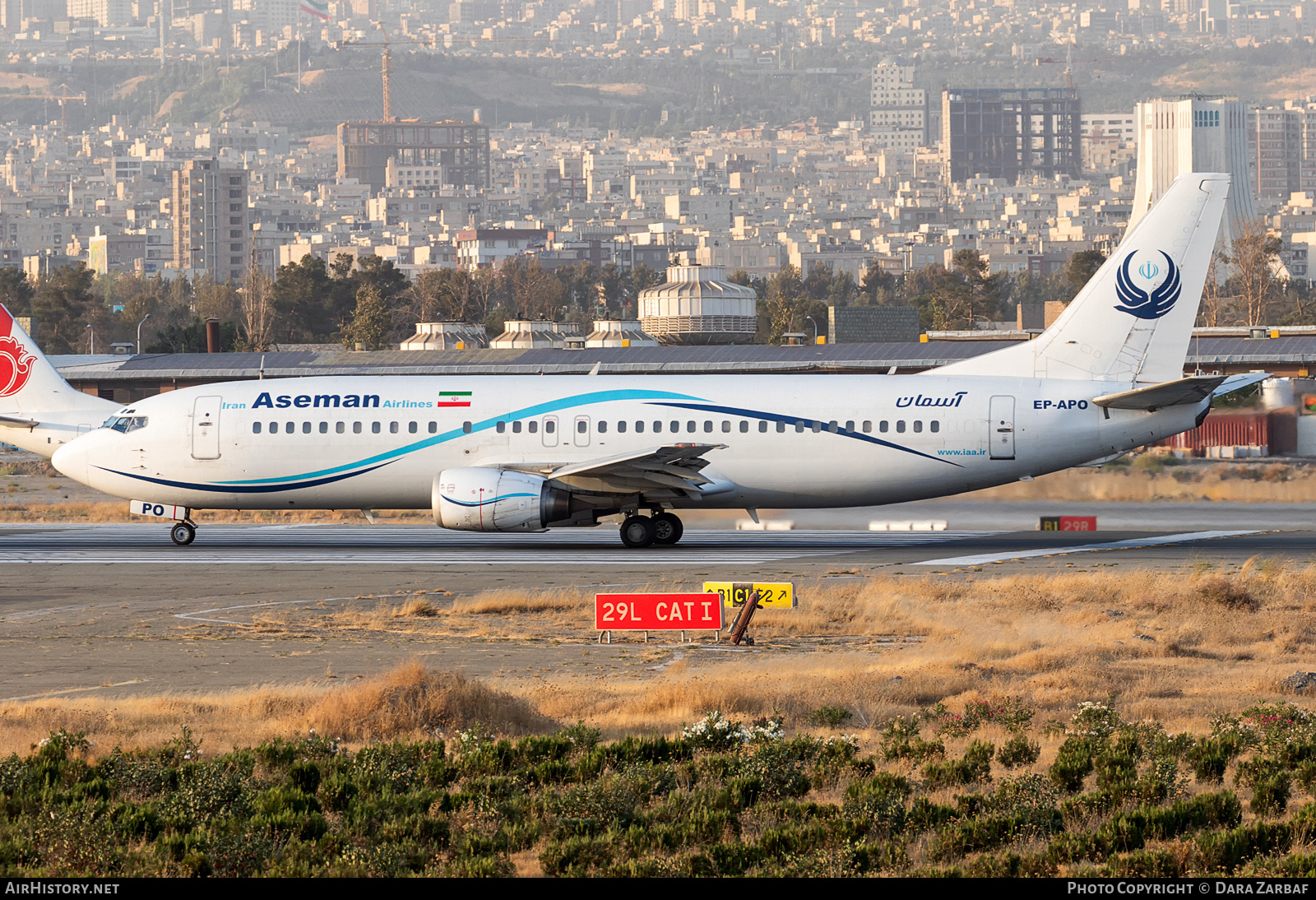 Aircraft Photo of EP-APO | Boeing 737-4H6 | Iran Aseman Airlines | AirHistory.net #582156