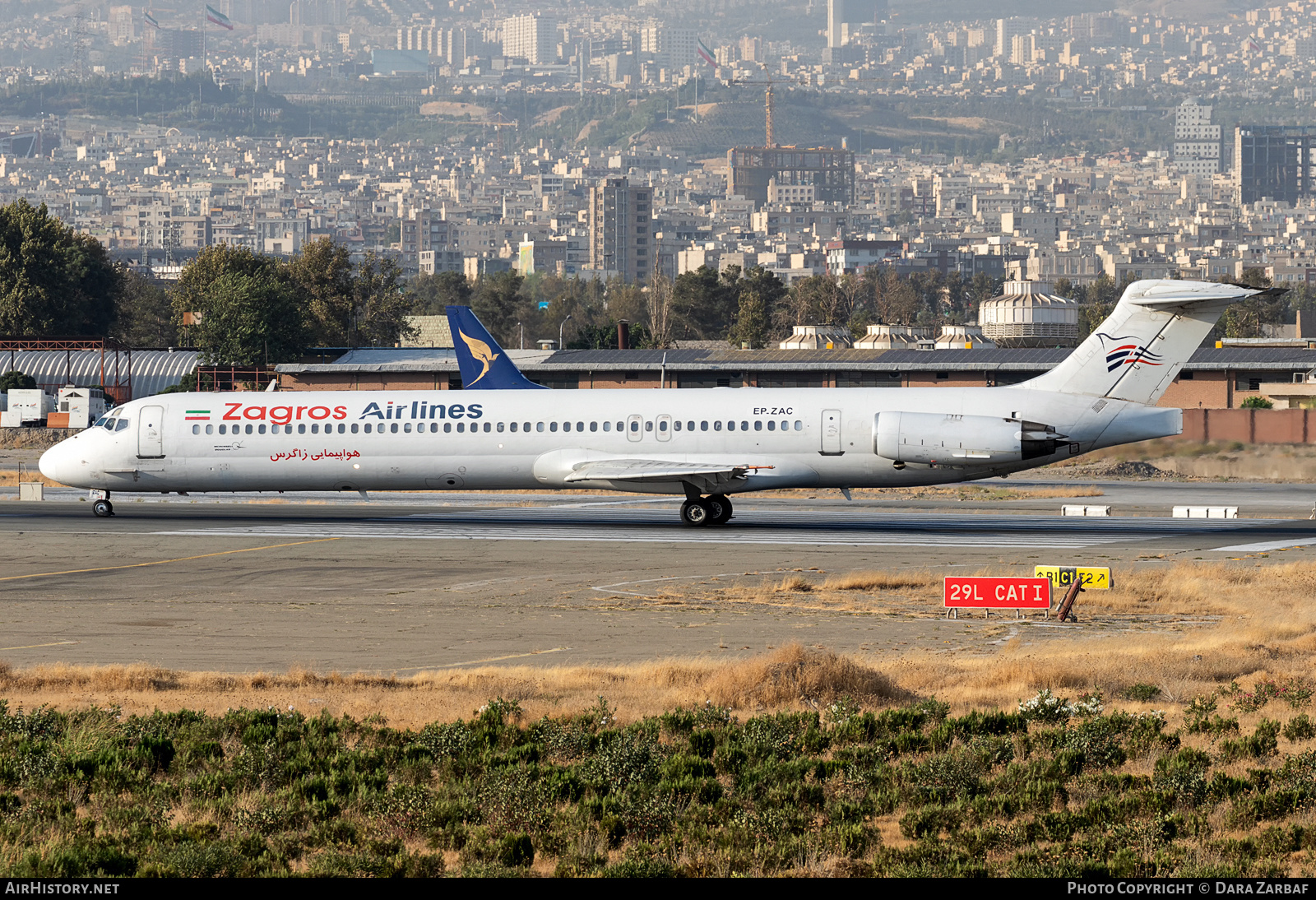 Aircraft Photo of EP-ZAC | McDonnell Douglas MD-83 (DC-9-83) | Zagros Airlines | AirHistory.net #582175