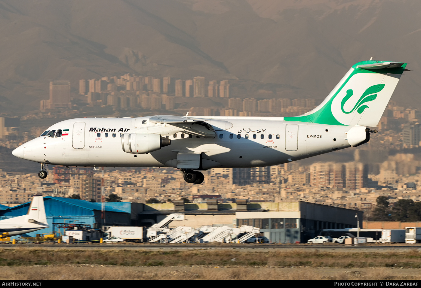 Aircraft Photo of EP-MOS | BAE Systems Avro 146-RJ85 | Mahan Air | AirHistory.net #582187