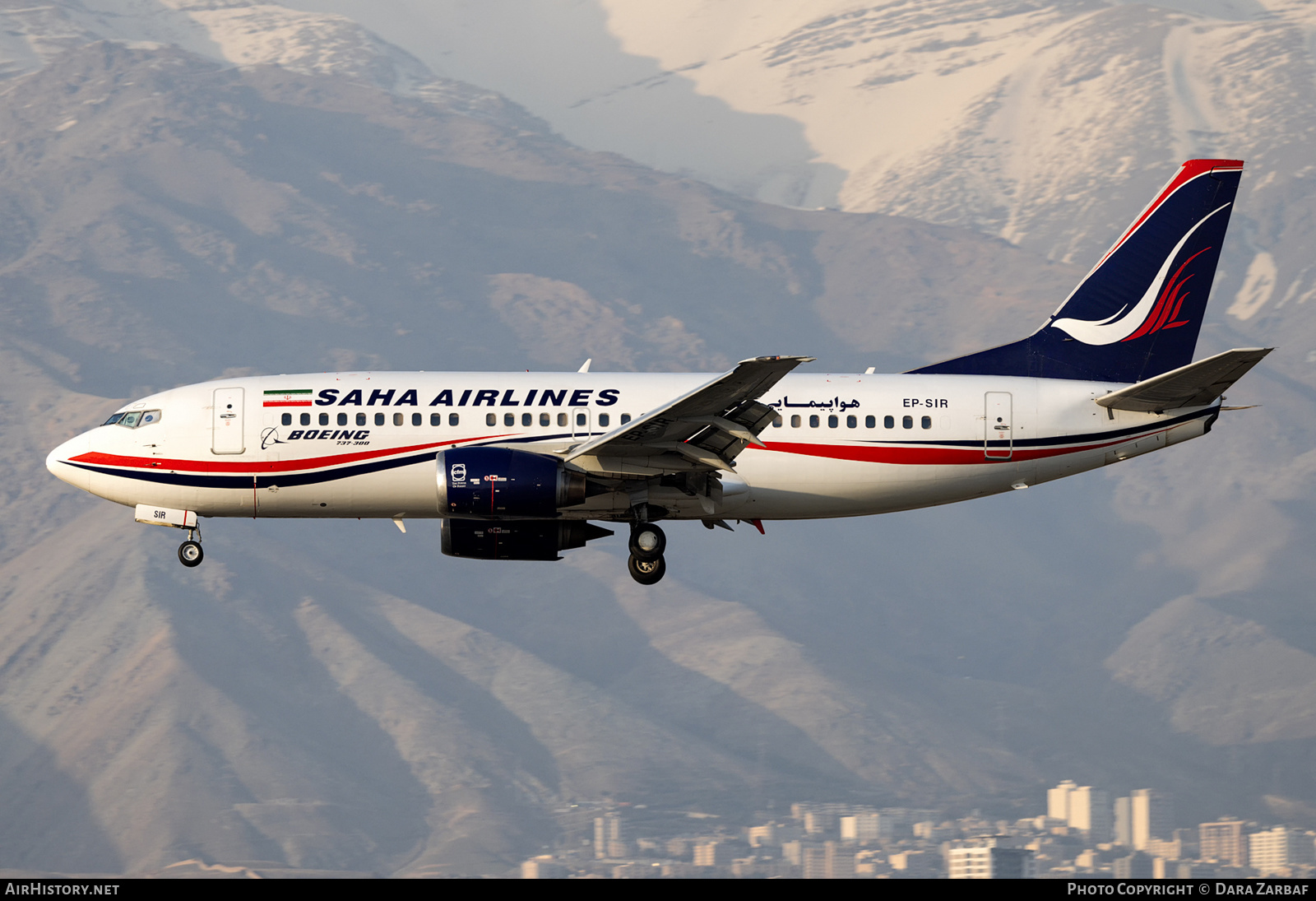 Aircraft Photo of EP-SIR | Boeing 737-33V | Saha Airlines | AirHistory.net #582194