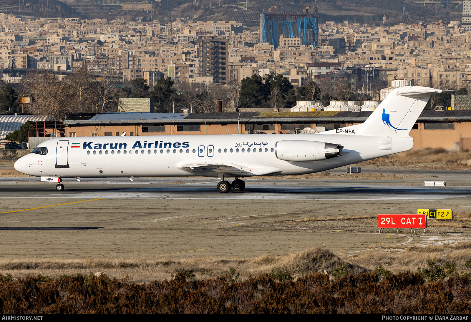 Aircraft Photo of EP-NFA | Fokker 100 (F28-0100) | Karun Airlines | AirHistory.net #582195