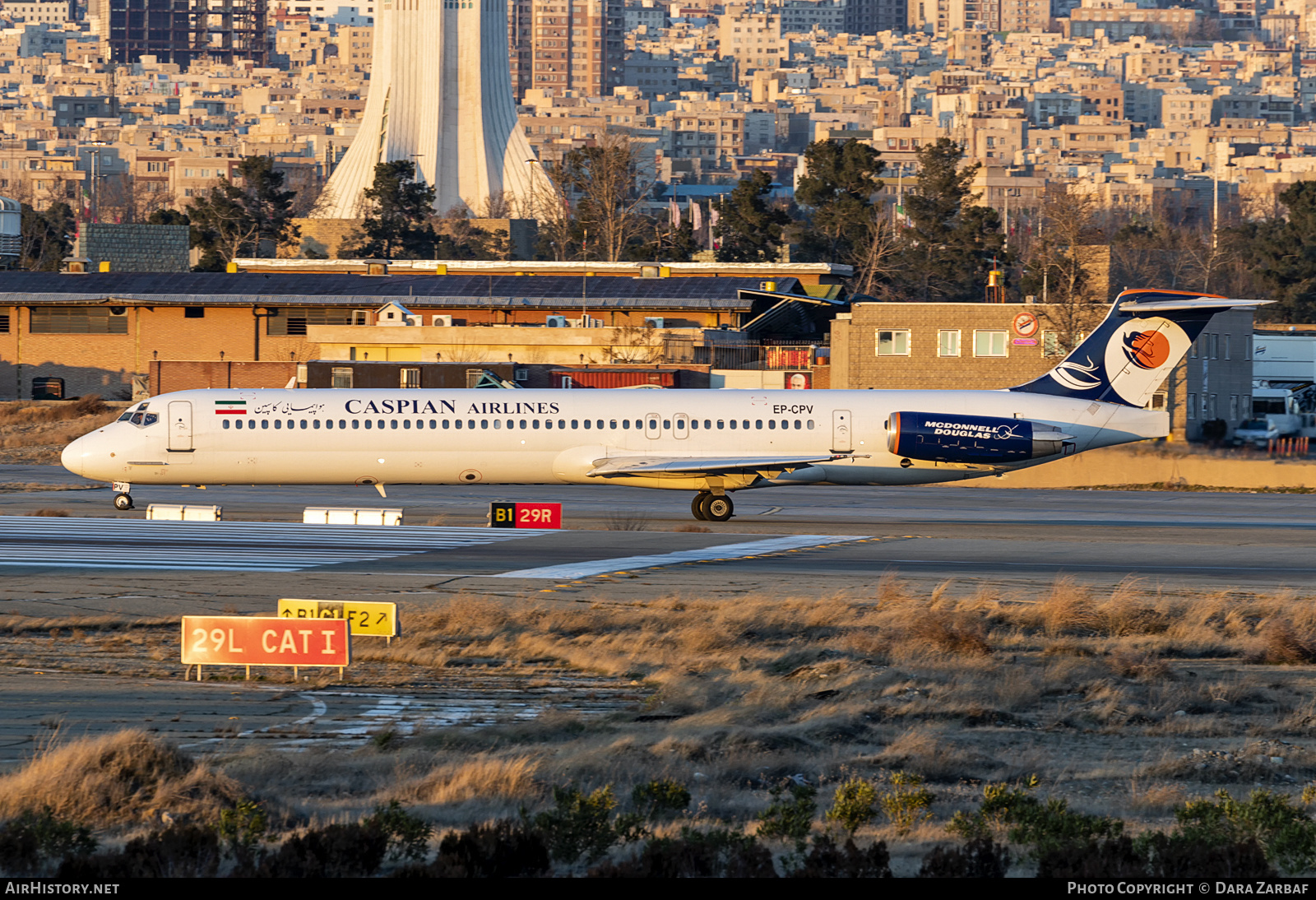 Aircraft Photo of EP-CPV | McDonnell Douglas MD-83 (DC-9-83) | Caspian Airlines | AirHistory.net #582197