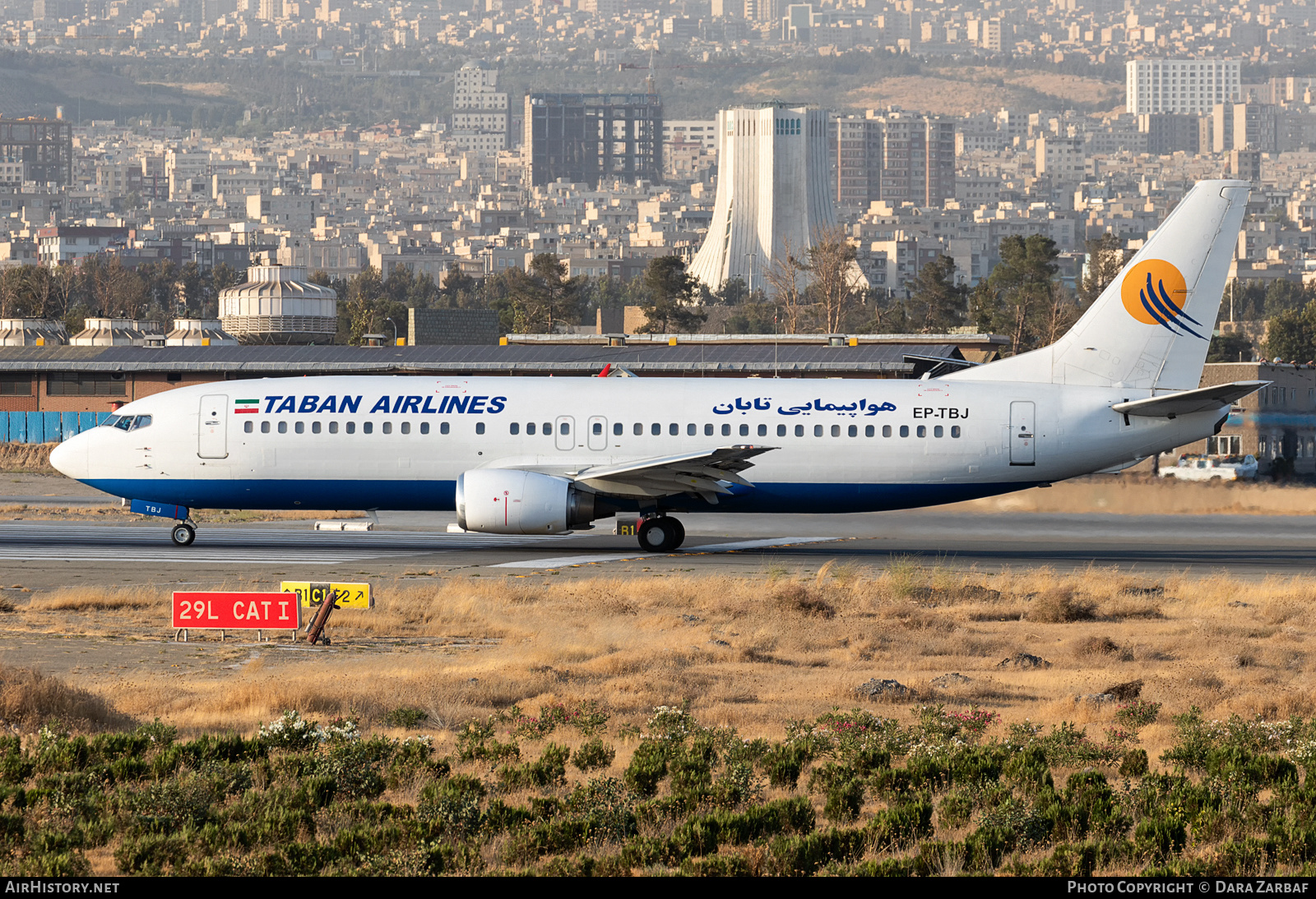 Aircraft Photo of EP-TBJ | Boeing 737-4Q8 | Taban Air | AirHistory.net #582200