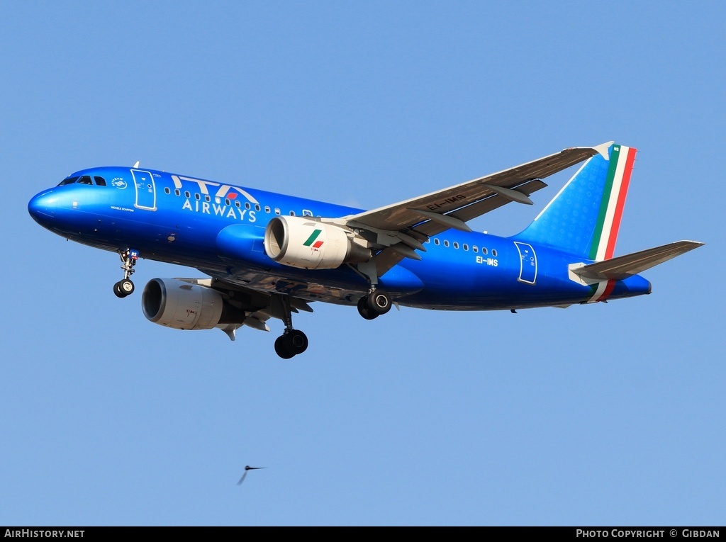 Aircraft Photo of EI-IMS | Airbus A319-111 | ITA Airways | AirHistory.net #582221