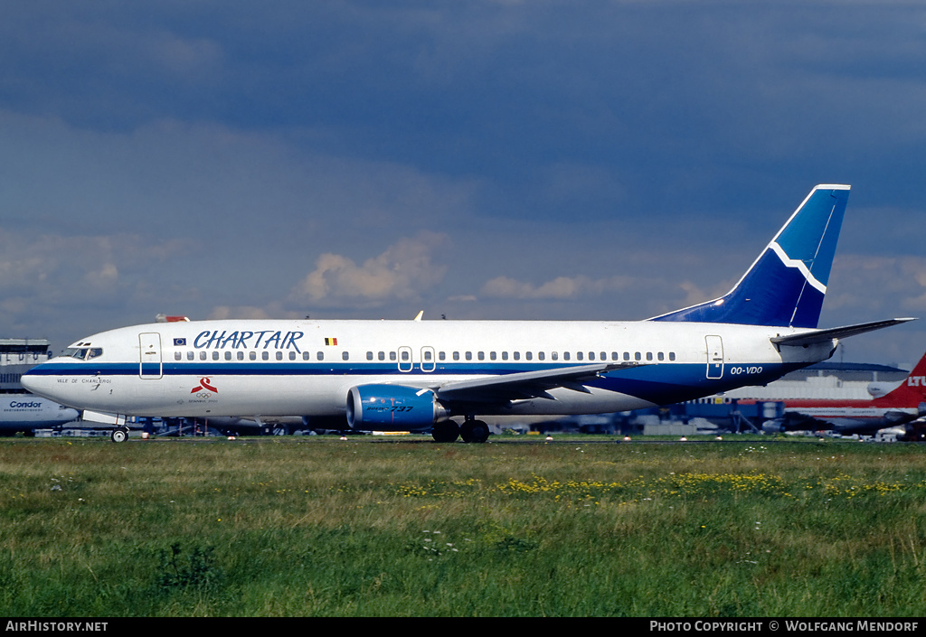 Aircraft Photo of OO-VDO | Boeing 737-4Y0 | Chartair European Airlines | AirHistory.net #582228