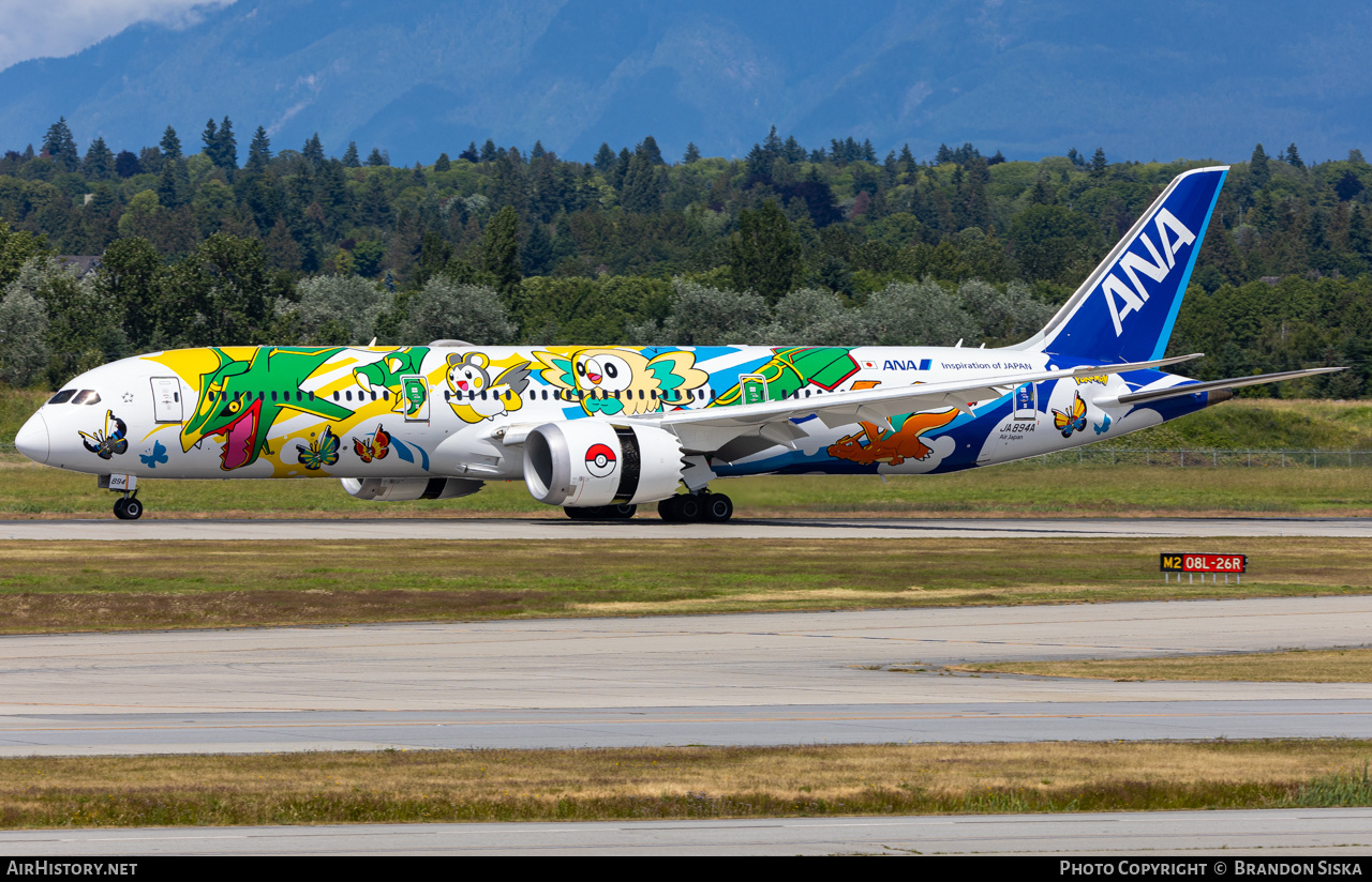 Aircraft Photo of JA894A | Boeing 787-9 Dreamliner | All Nippon Airways - ANA | AirHistory.net #582265