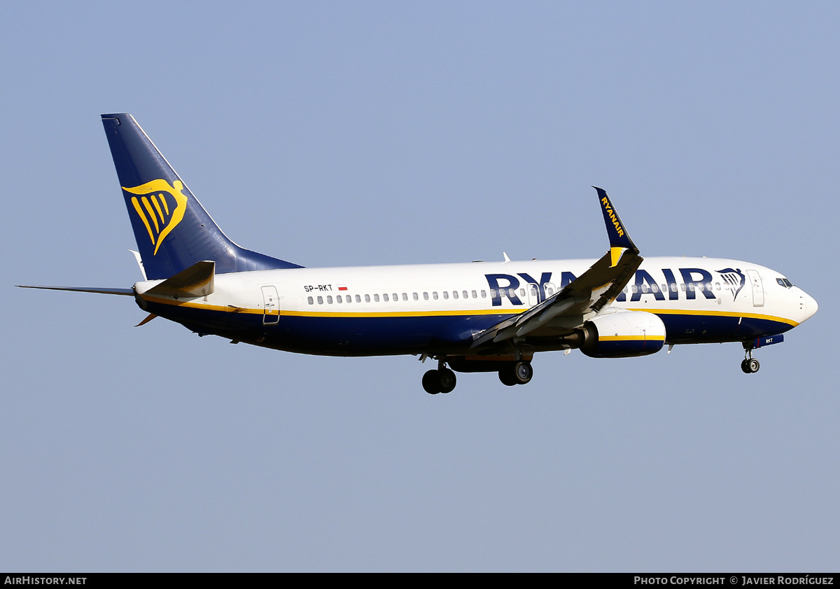 Aircraft Photo of SP-RKT | Boeing 737-8AS | Ryanair | AirHistory.net #582268
