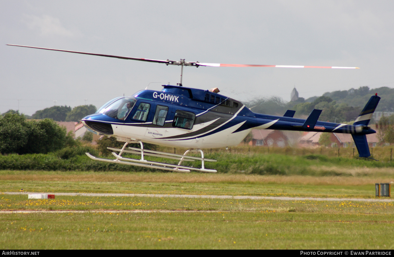 Aircraft Photo of G-OHWK | Bell 206L-1 LongRanger II | Elite Helicopters | AirHistory.net #582291