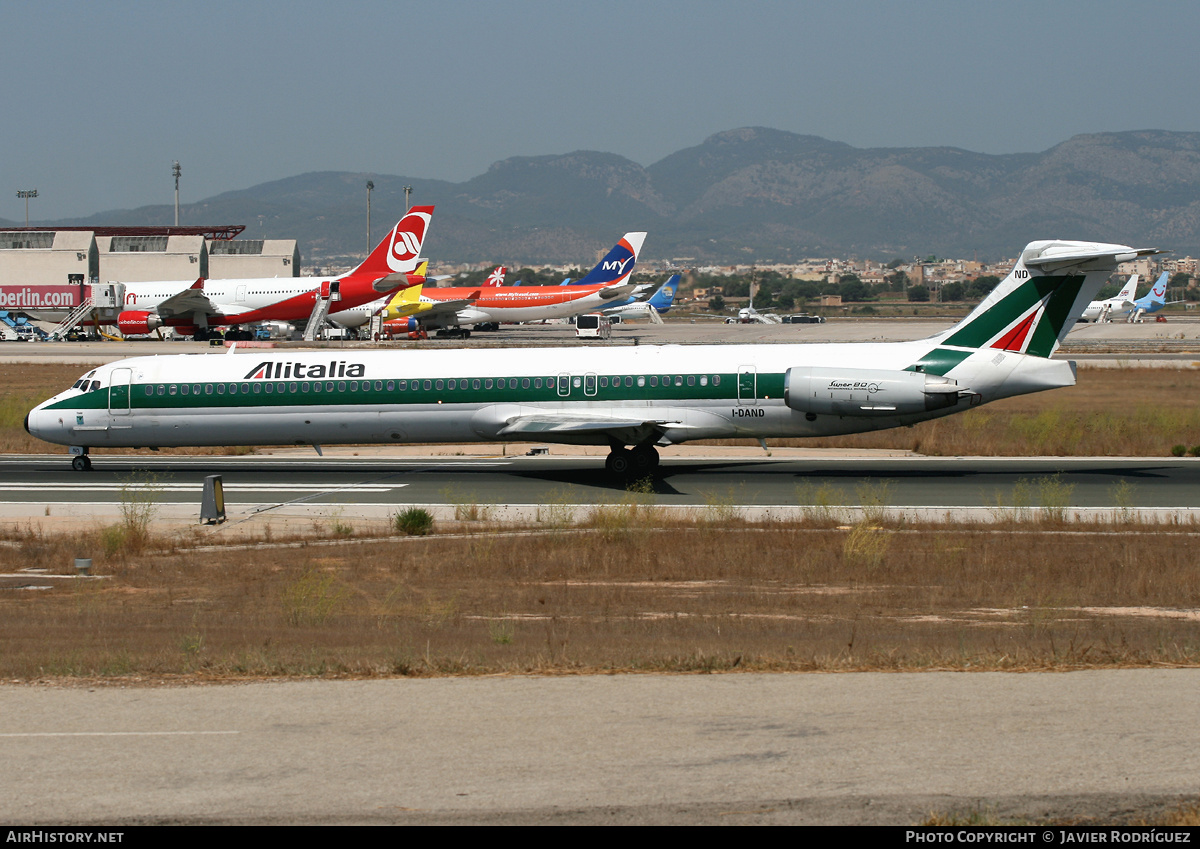 Aircraft Photo of I-DAND | McDonnell Douglas MD-82 (DC-9-82) | Alitalia | AirHistory.net #582294