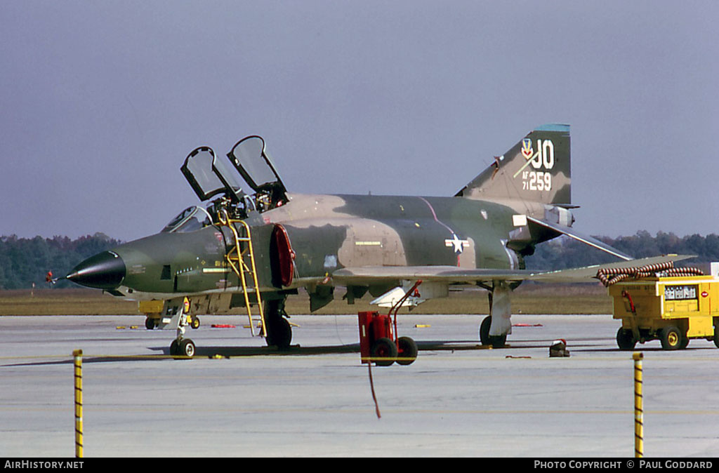 Aircraft Photo of 71-0259 / AF71-259 | McDonnell RF-4C Phantom II | USA - Air Force | AirHistory.net #582299