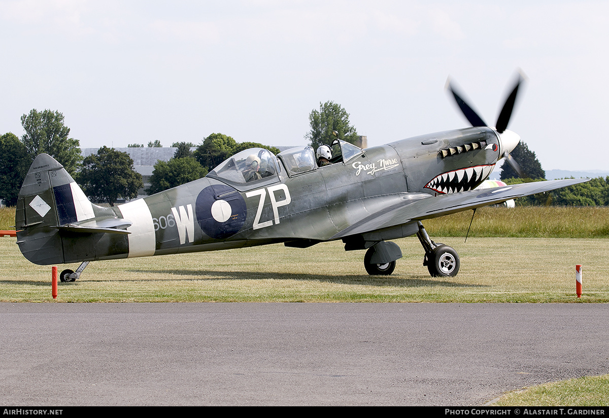 Aircraft Photo of G-AWGB / TE308 | Supermarine 509 Spitfire T9C | UK - Air Force | AirHistory.net #582303
