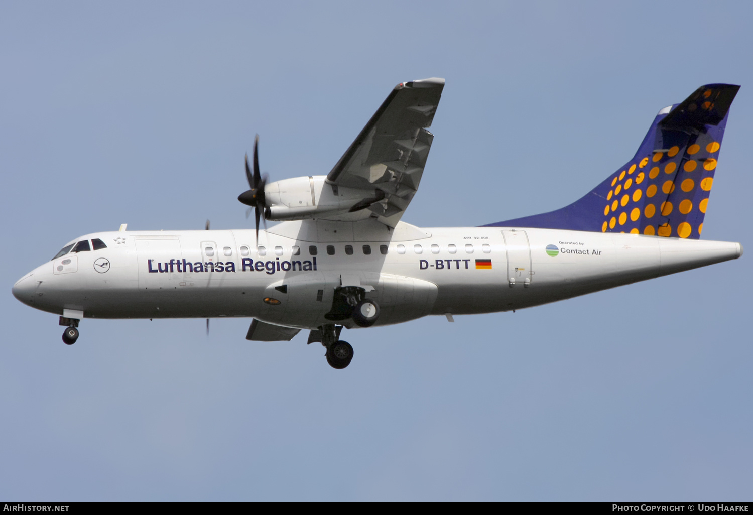 Aircraft Photo of D-BTTT | ATR ATR-42-500 | Lufthansa Regional | AirHistory.net #582365