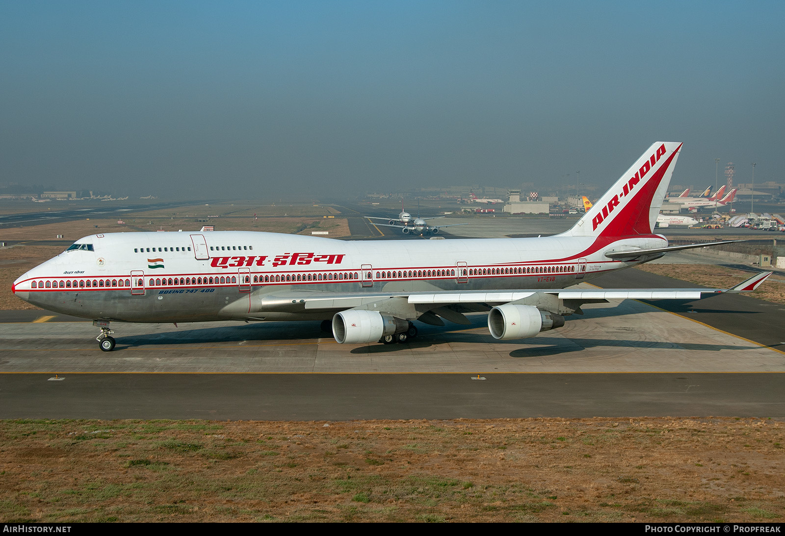 Aircraft Photo of VT-EVB | Boeing 747-437 | Air India | AirHistory.net #582402