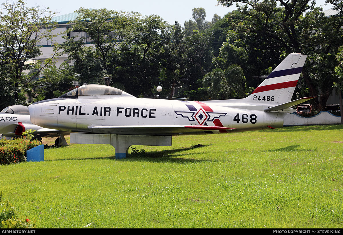 Aircraft Photo of 24468 | North American F-86F Sabre | Philippines - Air Force | AirHistory.net #582411