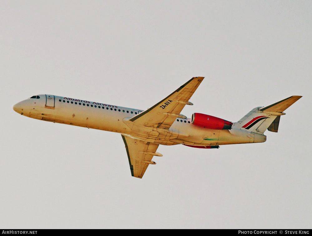 Aircraft Photo of ZA-AVA | Fokker 100 (F28-0100) | Albatros Airways | AirHistory.net #582432