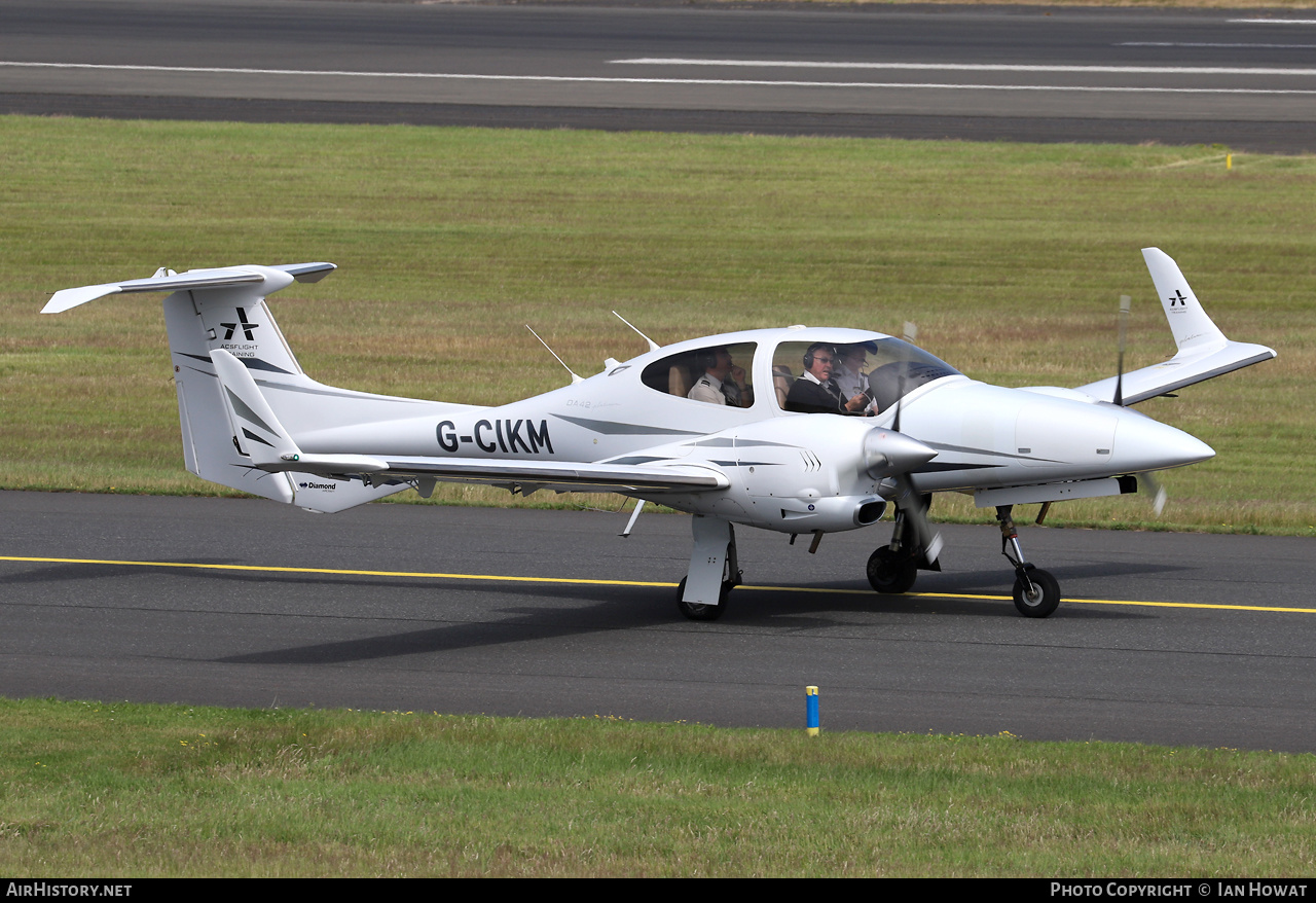 Aircraft Photo of G-CIKM | Diamond DA42 Twin Star | ACS Flight Training | AirHistory.net #582464