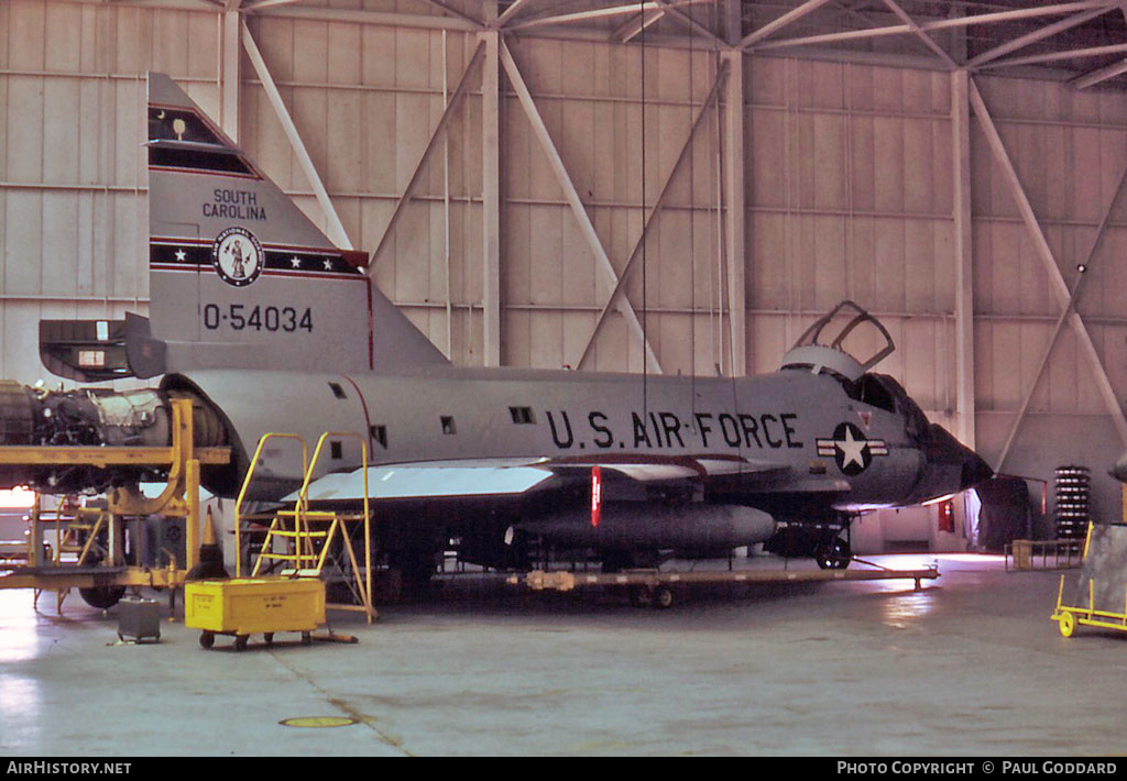 Aircraft Photo of 55-4034 / 0-54034 | Convair TF-102A Delta Dagger | USA - Air Force | AirHistory.net #582484
