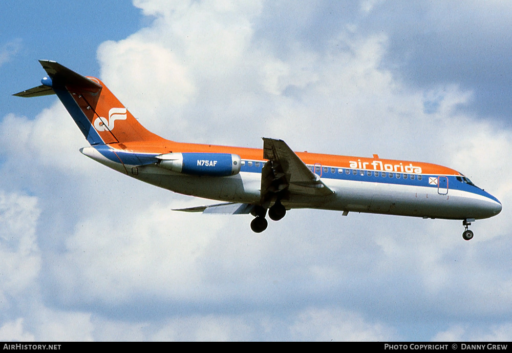 Aircraft Photo of N75AF | McDonnell Douglas DC-9-15RC | Air Florida | AirHistory.net #582521