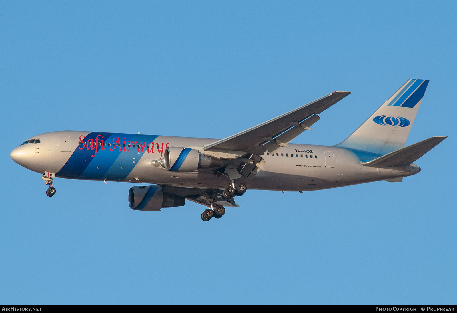 Aircraft Photo of YA-AQS | Boeing 767-2J6/ER | Safi Airways | AirHistory.net #582546