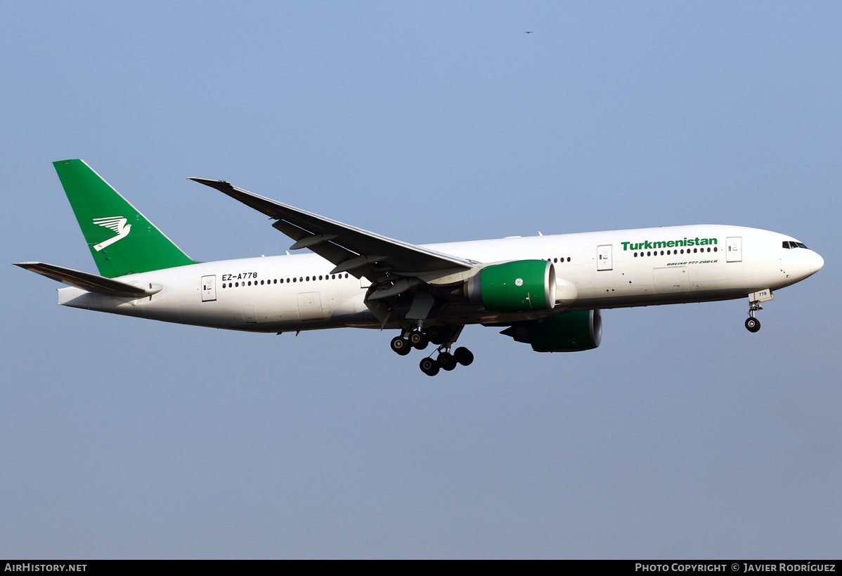 Aircraft Photo of EZ-A778 | Boeing 777-22K/LR | Turkmenistan Airlines | AirHistory.net #582606