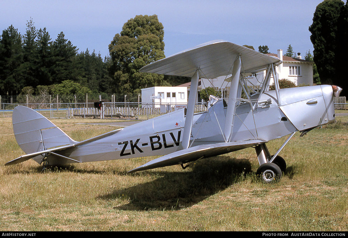 Aircraft Photo of ZK-BLV | De Havilland D.H. 82A Tiger Moth | AirHistory.net #582650