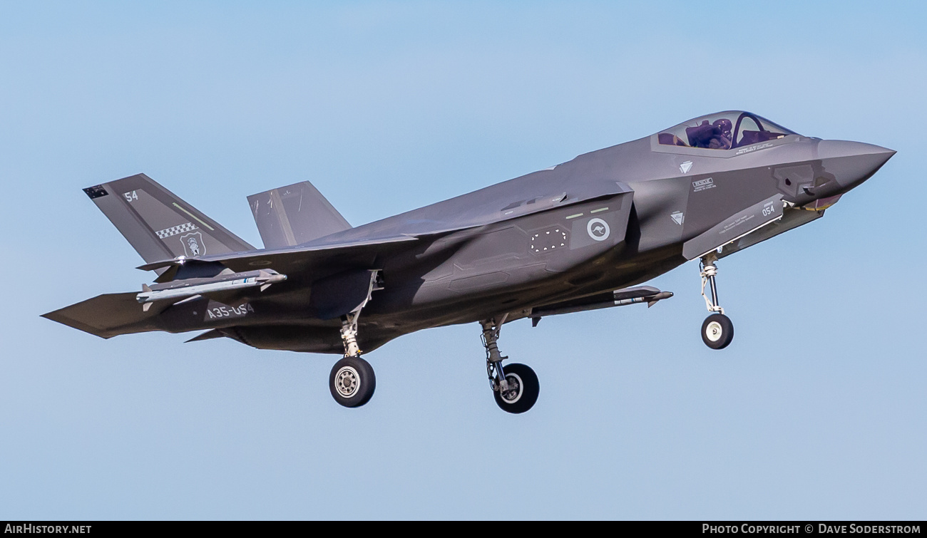 Aircraft Photo of A35-054 | Lockheed Martin F-35A Lightning II | Australia - Air Force | AirHistory.net #582657