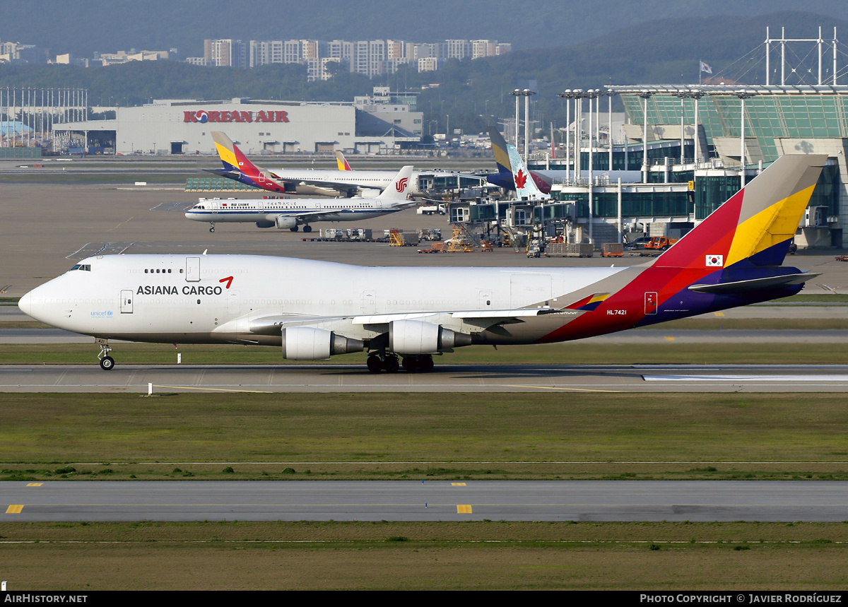 Aircraft Photo of HL7421 | Boeing 747-48EM(BDSF) | Asiana Airlines Cargo | AirHistory.net #582668
