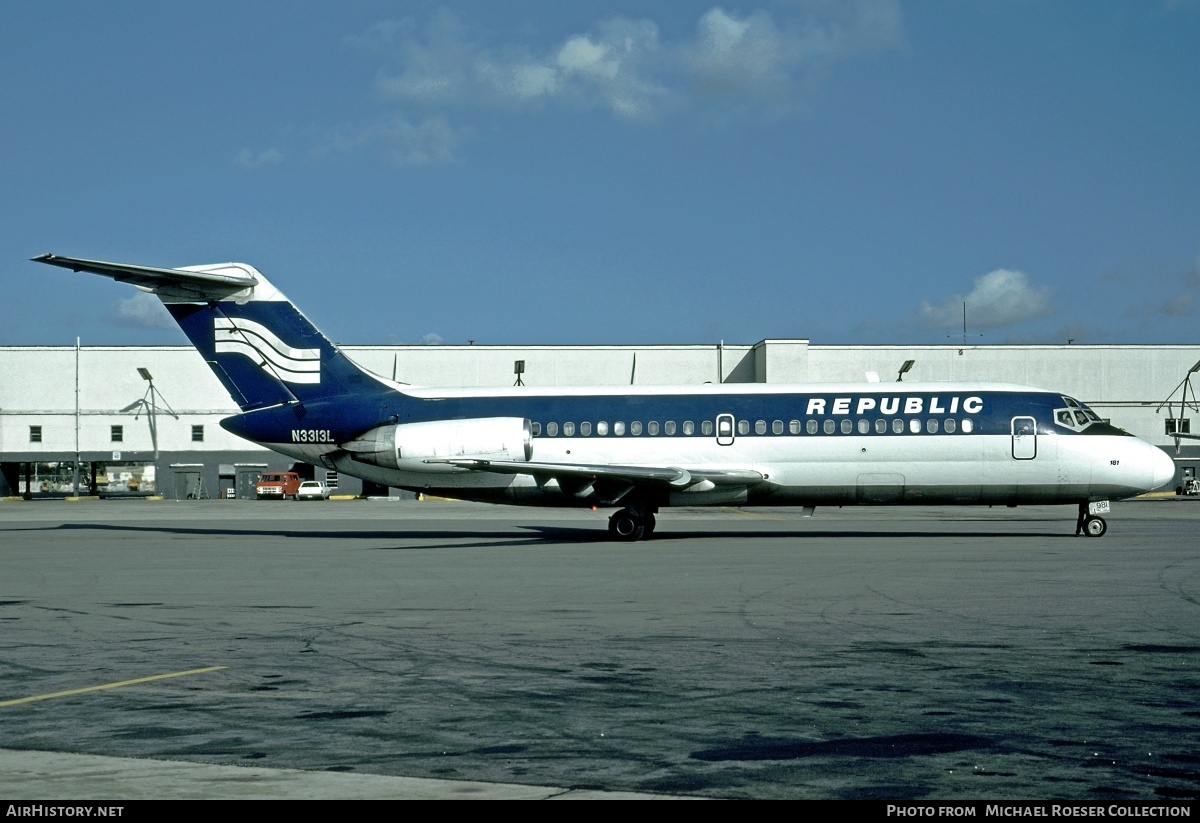 Aircraft Photo of N3313L | Douglas DC-9-14 | Republic Airlines | AirHistory.net #582669