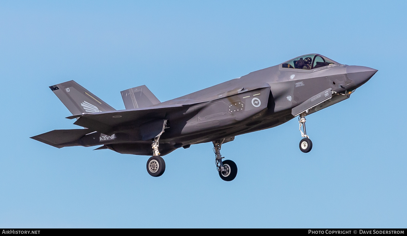 Aircraft Photo of A35-010 | Lockheed Martin F-35A Lightning II | Australia - Air Force | AirHistory.net #582671