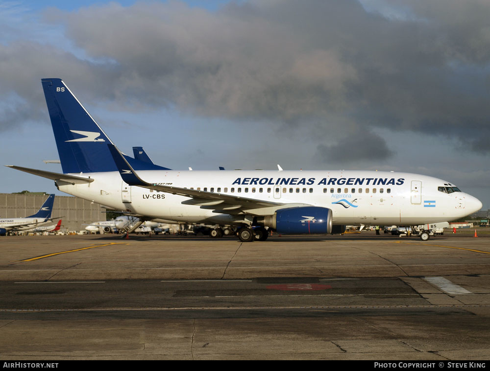 Aircraft Photo of LV-CBS | Boeing 737-73V | Aerolíneas Argentinas | AirHistory.net #582677