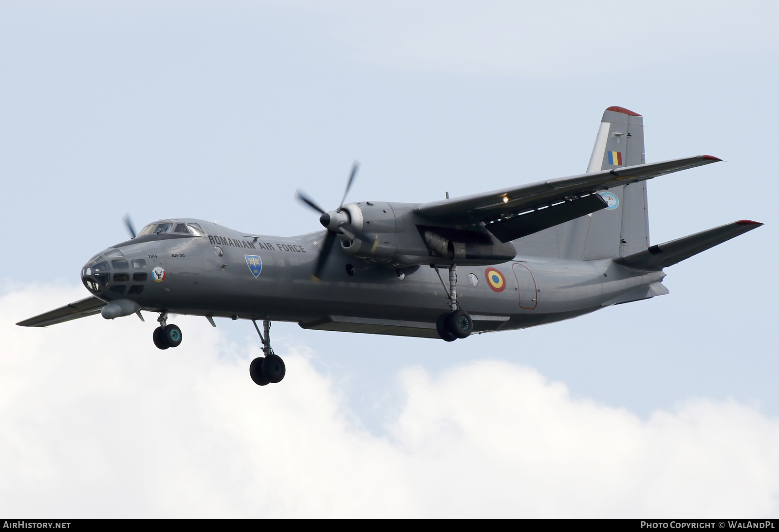 Aircraft Photo of 1104 | Antonov An-30 | Romania - Air Force | AirHistory.net #582725