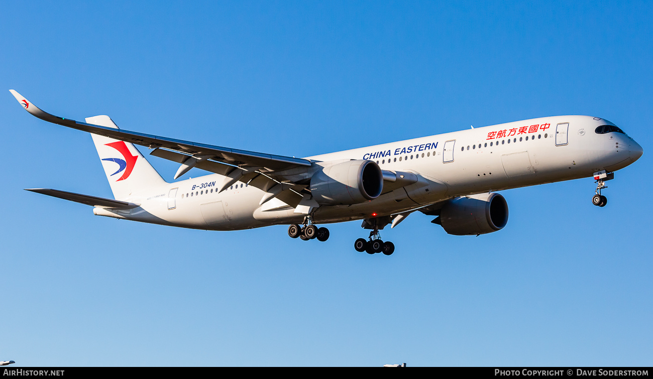 Aircraft Photo of B-304N | Airbus A350-941 | China Eastern Airlines | AirHistory.net #582737