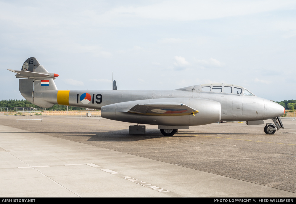 Aircraft Photo of I-19 | Gloster Meteor T7 | Netherlands - Air Force | AirHistory.net #582738