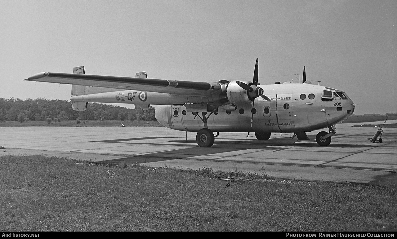 Aircraft Photo of 208 | Nord 2501F-3 Noratlas | France - Air Force | AirHistory.net #582757