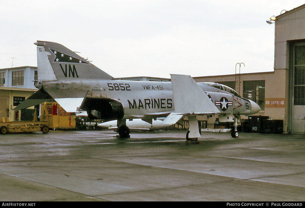 Aircraft Photo of 155852 / 5852 | McDonnell F-4J Phantom II | USA - Marines | AirHistory.net #582760