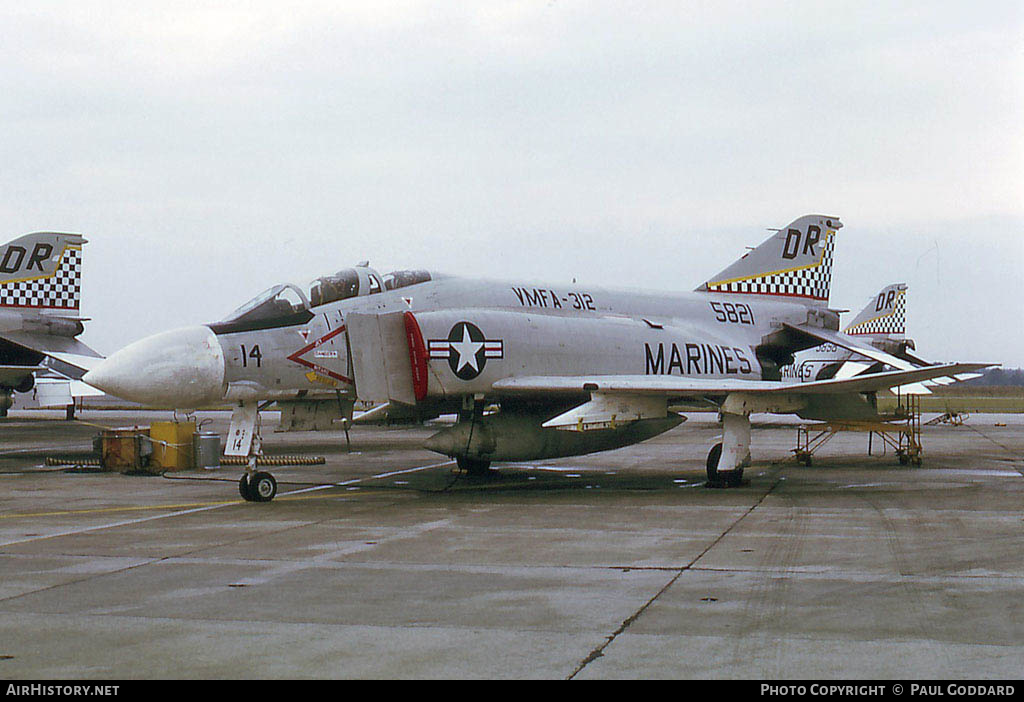 Aircraft Photo of 155821 / 5821 | McDonnell F-4J Phantom II | USA - Marines | AirHistory.net #582761