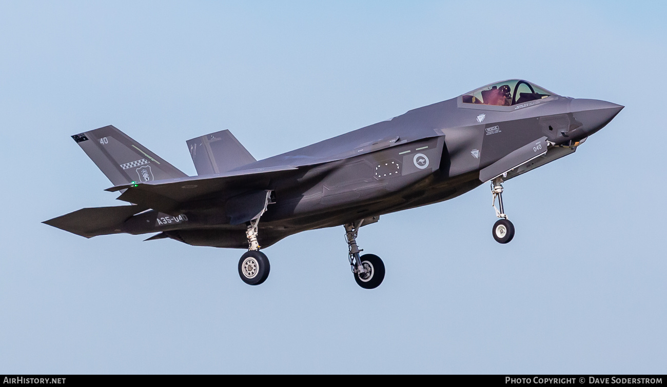 Aircraft Photo of A35-040 | Lockheed Martin F-35A Lightning II | Australia - Air Force | AirHistory.net #582766