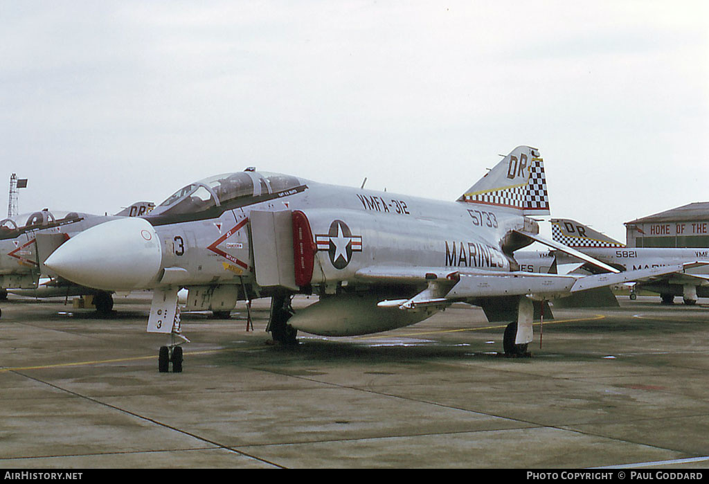 Aircraft Photo of 155733 / 5733 | McDonnell F-4J Phantom II | USA - Marines | AirHistory.net #582775