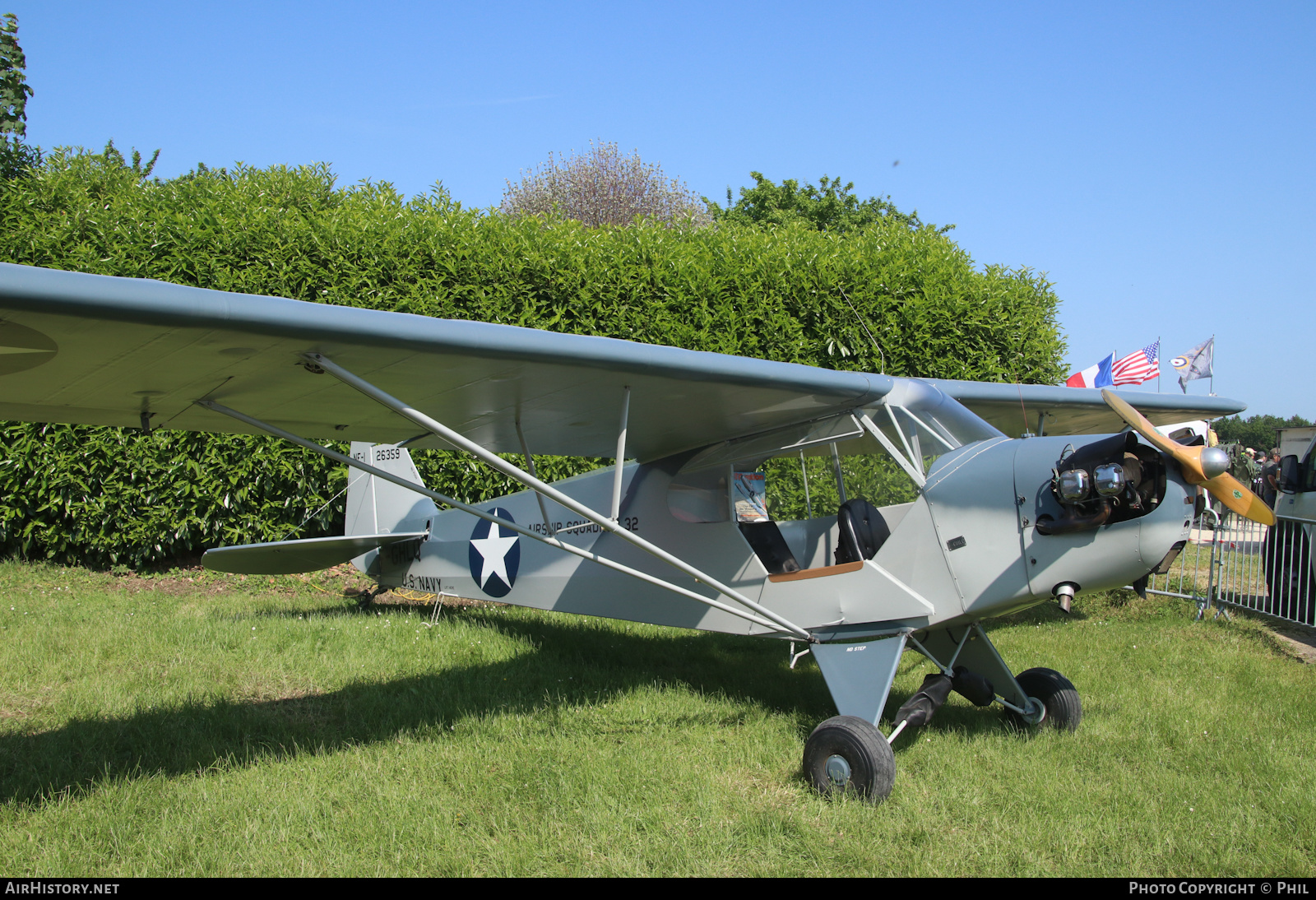 Aircraft Photo of F-GHLQ / 26359 | Piper J-3C-65 Cub | USA - Navy | AirHistory.net #582780