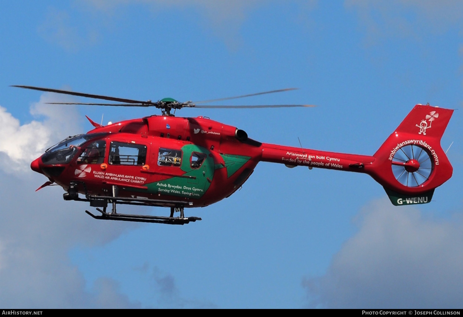 Aircraft Photo of G-WENU | Airbus Helicopters EC-145T-2 | Wales Air Ambulance | AirHistory.net #582800