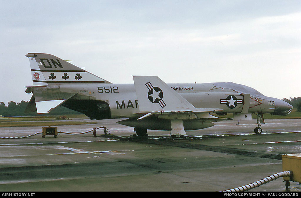 Aircraft Photo of 155512 / 5512 | McDonnell F-4J Phantom II | USA - Marines | AirHistory.net #582821