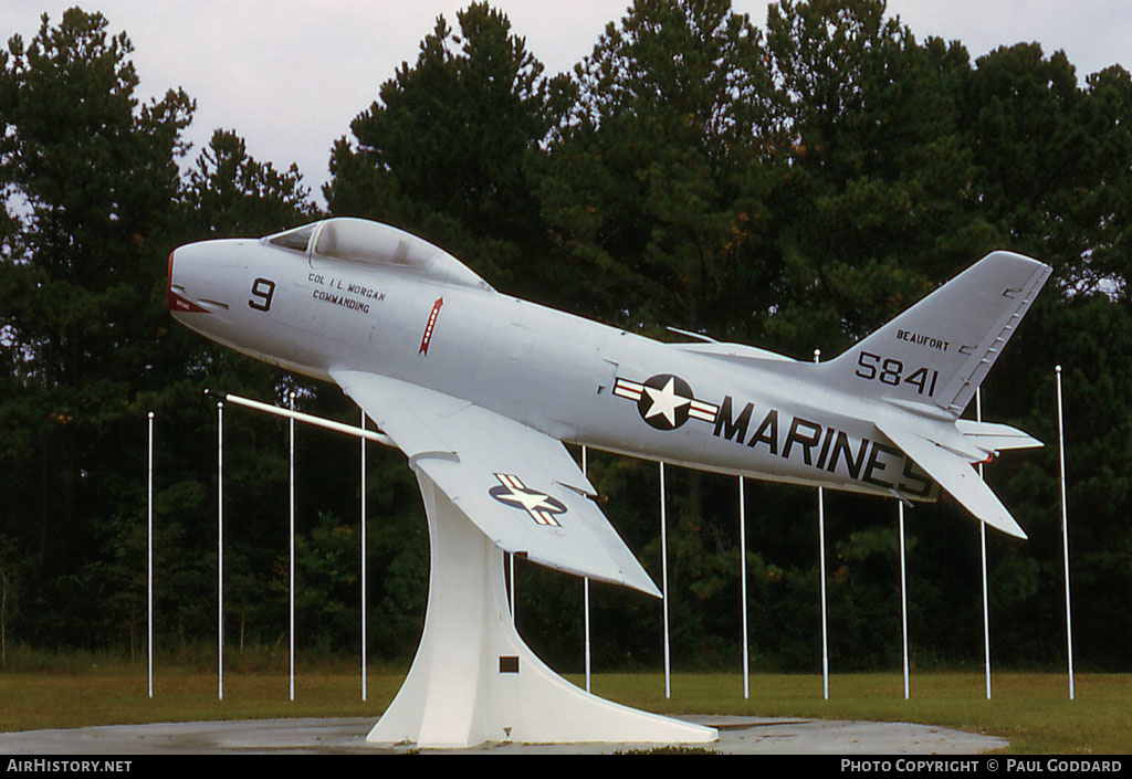 Aircraft Photo of 135841 / 5841 | North American F-1C Fury | USA - Marines | AirHistory.net #582829