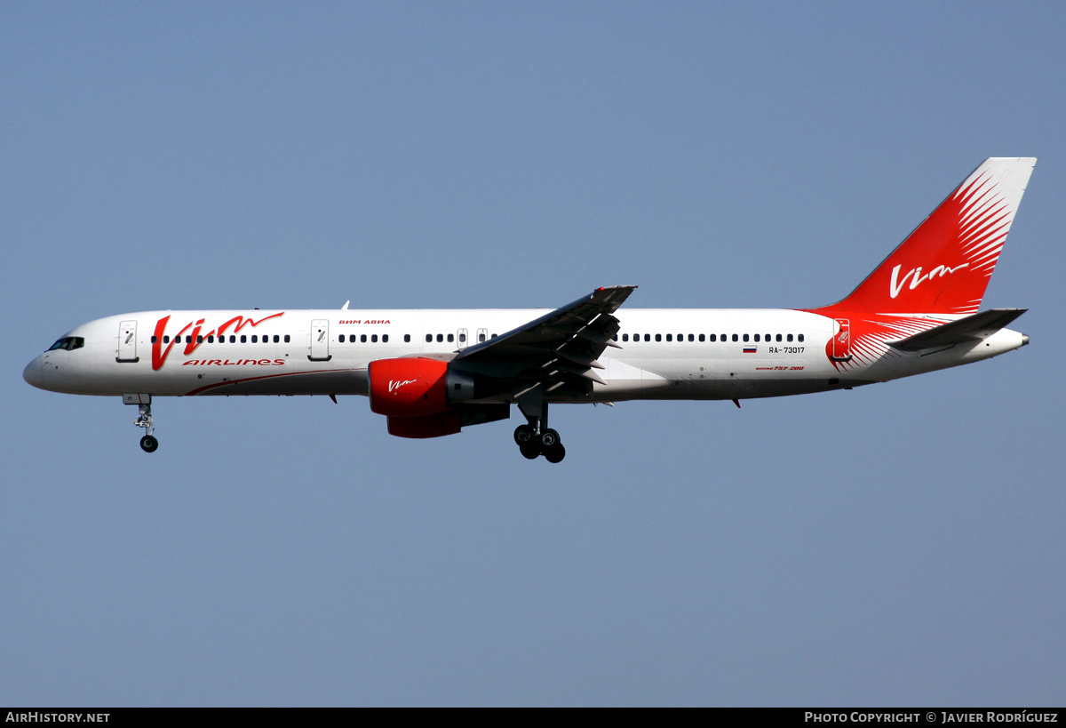 Aircraft Photo of RA-73017 | Boeing 757-230 | VIM Airlines | AirHistory.net #582835