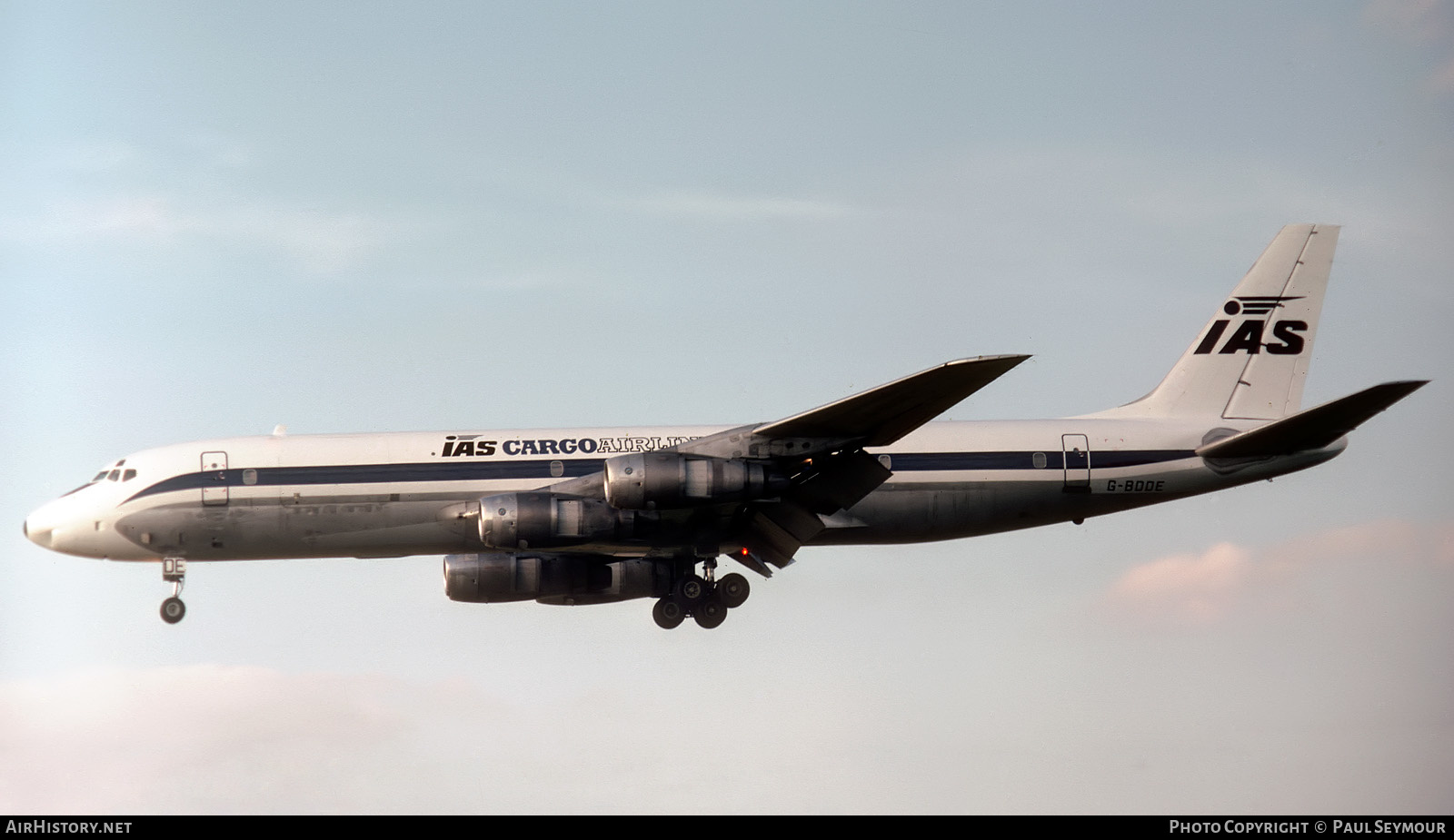 Aircraft Photo of G-BDDE | Douglas DC-8-54CF Jet Trader | IAS Cargo Airlines - International Aviation Services | AirHistory.net #582841